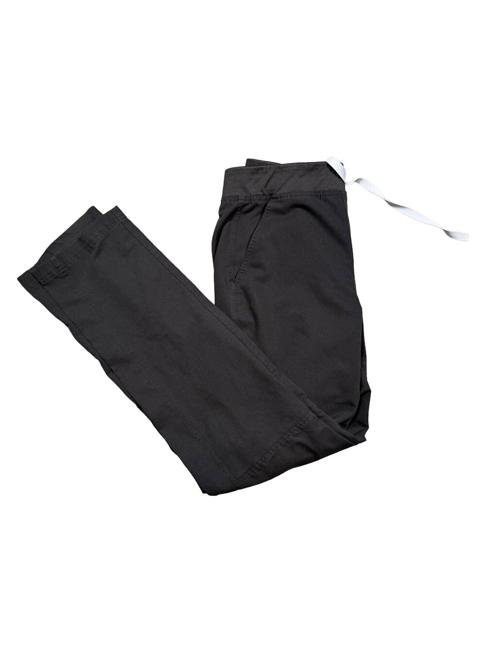 FIGS Mens Axim Straight Leg Scrub Pants Small Black Technical Cargo Drawstring